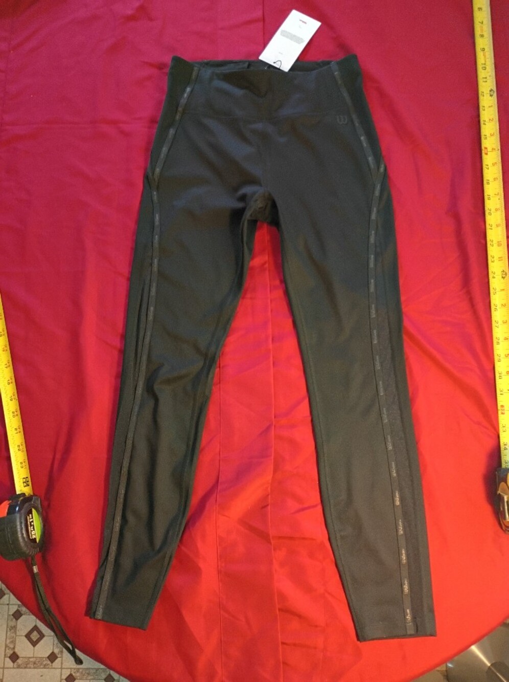 Wilson Black Kids Jogger Sweatpants with Side Detail